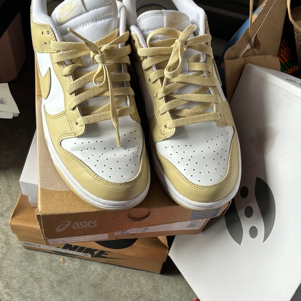 Nike Cream and White Sneakers